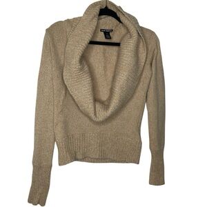 Vintage Club Monaco Lamb's Wool Blend Deep Cowl Neck Pullover Sweater Size Small